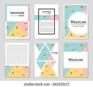 Abstract vector layout background set. For art template design, list, front page, mockup brochure theme style, banner, idea, cover, booklet, print, flyer, book, blank, card, ad, sign, sheet,, a4