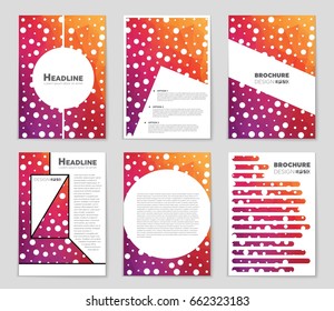 Abstract vector layout background set. For art template design, list, front page, mockup brochure theme style, banner, idea, cover, booklet, print, flyer, book, blank, card, ad, sign, sheet,, a4