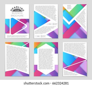 Abstract vector layout background set. For art template design, list, front page, mockup brochure theme style, banner, idea, cover, booklet, print, flyer, book, blank, card, ad, sign, sheet,, a4