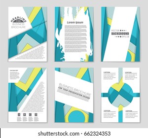 Abstract vector layout background set. For art template design, list, front page, mockup brochure theme style, banner, idea, cover, booklet, print, flyer, book, blank, card, ad, sign, sheet,, a4