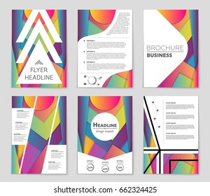 Abstract vector layout background set. For art template design, list, front page, mockup brochure theme style, banner, idea, cover, booklet, print, flyer, book, blank, card, ad, sign, sheet,, a4