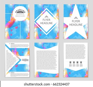 Abstract vector layout background set. For art template design, list, front page, mockup brochure theme style, banner, idea, cover, booklet, print, flyer, book, blank, card, ad, sign, sheet,, a4