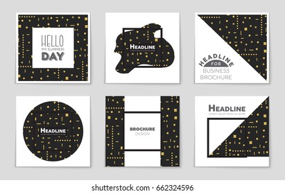 Abstract vector layout background set. For art template design, list, front page, mockup brochure theme style, banner, idea, cover, booklet, print, flyer, book, blank, card, ad, sign, sheet,, a4