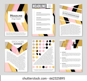 Abstract vector layout background set. For art template design, list, front page, mockup brochure theme style, banner, idea, cover, booklet, print, flyer, book, blank, card, ad, sign, sheet,, a4