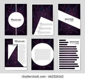 Abstract vector layout background set. For art template design, list, front page, mockup brochure theme style, banner, idea, cover, booklet, print, flyer, book, blank, card, ad, sign, sheet,, a4