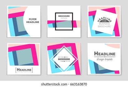 Abstract vector layout background set. For art template design, list, front page, mockup brochure theme style, banner, idea, cover, booklet, print, flyer, book, blank, card, ad, sign, sheet,, a4.