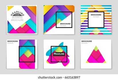 Abstract vector layout background set. For art template design, list, front page, mockup brochure theme style, banner, idea, cover, booklet, print, flyer, book, blank, card, ad, sign, sheet,, a4.