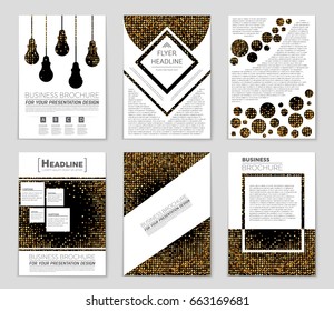 Abstract vector layout background set. For art template design, list, front page, mockup brochure theme style, banner, idea, cover, booklet, print, flyer, book, blank, card, ad, sign, sheet,, a4.