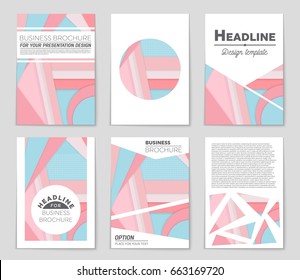 Abstract vector layout background set. For art template design, list, front page, mockup brochure theme style, banner, idea, cover, booklet, print, flyer, book, blank, card, ad, sign, sheet,, a4.