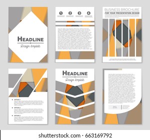 Abstract vector layout background set. For art template design, list, front page, mockup brochure theme style, banner, idea, cover, booklet, print, flyer, book, blank, card, ad, sign, sheet,, a4.