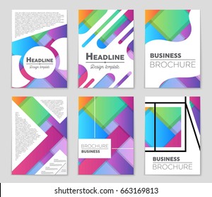 Abstract vector layout background set. For art template design, list, front page, mockup brochure theme style, banner, idea, cover, booklet, print, flyer, book, blank, card, ad, sign, sheet,, a4.