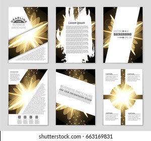 Abstract vector layout background set. For art template design, list, front page, mockup brochure theme style, banner, idea, cover, booklet, print, flyer, book, blank, card, ad, sign, sheet,, a4.