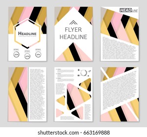 Abstract vector layout background set. For art template design, list, front page, mockup brochure theme style, banner, idea, cover, booklet, print, flyer, book, blank, card, ad, sign, sheet,, a4.