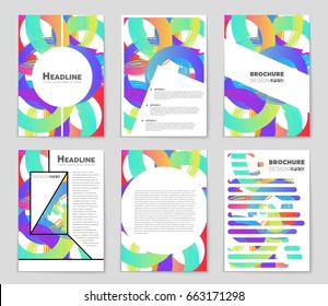 Abstract vector layout background set. For art template design, list, front page, mockup brochure theme style, banner, idea, cover, booklet, print, flyer, book, blank, card, ad, sign, sheet,, a4.