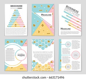 Abstract vector layout background set. For art template design, list, front page, mockup brochure theme style, banner, idea, cover, booklet, print, flyer, book, blank, card, ad, sign, sheet,, a4.