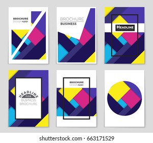 Abstract vector layout background set. For art template design, list, front page, mockup brochure theme style, banner, idea, cover, booklet, print, flyer, book, blank, card, ad, sign, sheet,, a4.