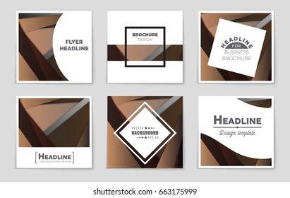 Abstract vector layout background set. For art template design, list, front page, mockup brochure theme style, banner, idea, cover, booklet, print, flyer, book, blank, card, ad, sign, sheet,, a4.