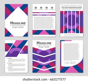 Abstract vector layout background set. For art template design, list, front page, mockup brochure theme style, banner, idea, cover, booklet, print, flyer, book, blank, card, ad, sign, sheet,, a4.