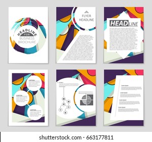 Abstract vector layout background set. For art template design, list, front page, mockup brochure theme style, banner, idea, cover, booklet, print, flyer, book, blank, card, ad, sign, sheet,, a4.