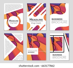 Abstract vector layout background set. For art template design, list, front page, mockup brochure theme style, banner, idea, cover, booklet, print, flyer, book, blank, card, ad, sign, sheet,, a4.