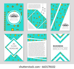 Abstract vector layout background set. For art template design, list, front page, mockup brochure theme style, banner, idea, cover, booklet, print, flyer, book, blank, card, ad, sign, sheet,, a4.