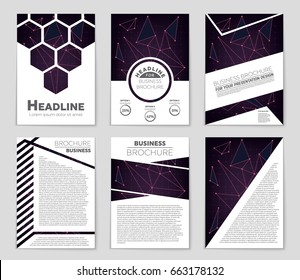 Abstract vector layout background set. For art template design, list, front page, mockup brochure theme style, banner, idea, cover, booklet, print, flyer, book, blank, card, ad, sign, sheet,, a4.