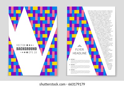Abstract vector layout background set. For art template design, list, front page, mockup brochure theme style, banner, idea, cover, booklet, print, flyer, book, blank, card, ad, sign, sheet,, a4