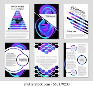 Abstract vector layout background set. For art template design, list, front page, mockup brochure theme style, banner, idea, cover, booklet, print, flyer, book, blank, card, ad, sign, sheet,, a4.