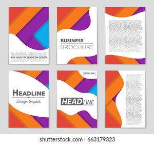Abstract vector layout background set. For art template design, list, front page, mockup brochure theme style, banner, idea, cover, booklet, print, flyer, book, blank, card, ad, sign, sheet,, a4.