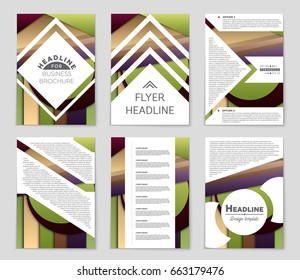 Abstract vector layout background set. For art template design, list, front page, mockup brochure theme style, banner, idea, cover, booklet, print, flyer, book, blank, card, ad, sign, sheet,, a4.