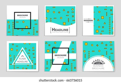 Abstract vector layout background set. For art template design, list, front page, mockup brochure theme style, banner, idea, cover, booklet, print, flyer, book, blank, card, ad, sign, sheet,, a4.