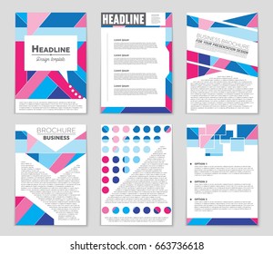 Abstract vector layout background set. For art template design, list, front page, mockup brochure theme style, banner, idea, cover, booklet, print, flyer, book, blank, card, ad, sign, sheet,, a4.