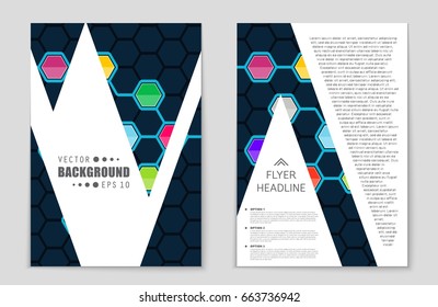 Abstract vector layout background set. For art template design, list, front page, mockup brochure theme style, banner, idea, cover, booklet, print, flyer, book, blank, card, ad, sign, sheet,, a4