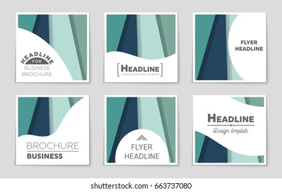 Abstract vector layout background set. For art template design, list, front page, mockup brochure theme style, banner, idea, cover, booklet, print, flyer, book, blank, card, ad, sign, sheet,, a4.