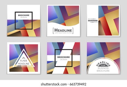 Abstract vector layout background set. For art template design, list, front page, mockup brochure theme style, banner, idea, cover, booklet, print, flyer, book, blank, card, ad, sign, sheet,, a4.