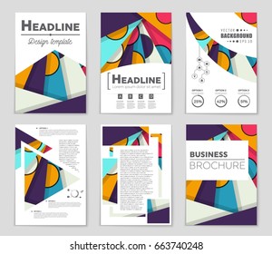 Abstract vector layout background set. For art template design, list, front page, mockup brochure theme style, banner, idea, cover, booklet, print, flyer, book, blank, card, ad, sign, sheet,, a4.