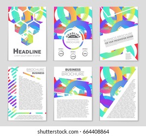 Abstract vector layout background set. For art template design, list, front page, mockup brochure theme style, banner, idea, cover, booklet, print, flyer, book, blank, card, ad, sign, sheet,, a4.