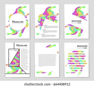 Abstract vector layout background set. For art template design, list, front page, mockup brochure theme style, banner, idea, cover, booklet, print, flyer, book, blank, card, ad, sign, sheet,, a4.