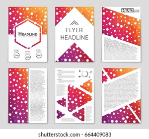 Abstract vector layout background set. For art template design, list, front page, mockup brochure theme style, banner, idea, cover, booklet, print, flyer, book, blank, card, ad, sign, sheet,, a4.