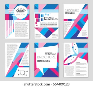 Abstract vector layout background set. For art template design, list, front page, mockup brochure theme style, banner, idea, cover, booklet, print, flyer, book, blank, card, ad, sign, sheet,, a4.