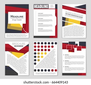 Abstract vector layout background set. For art template design, list, front page, mockup brochure theme style, banner, idea, cover, booklet, print, flyer, book, blank, card, ad, sign, sheet,, a4.