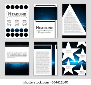 Abstract vector layout background set. For art template design, list, front page, mockup brochure theme style, banner, idea, cover, booklet, print, flyer, book, blank, card, ad, sign, sheet,, a4.