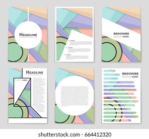 Abstract vector layout background set. For art template design, list, front page, mockup brochure theme style, banner, idea, cover, booklet, print, flyer, book, blank, card, ad, sign, sheet,, a4.