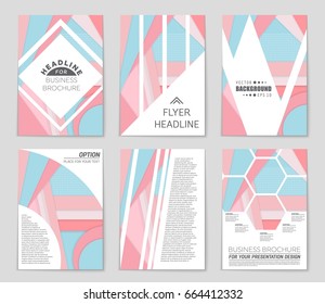 Abstract vector layout background set. For art template design, list, front page, mockup brochure theme style, banner, idea, cover, booklet, print, flyer, book, blank, card, ad, sign, sheet,, a4.