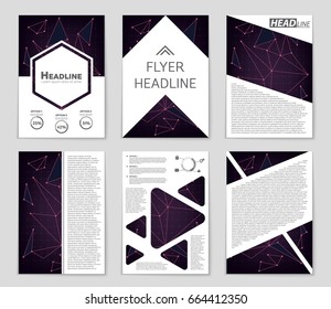 Abstract vector layout background set. For art template design, list, front page, mockup brochure theme style, banner, idea, cover, booklet, print, flyer, book, blank, card, ad, sign, sheet,, a4.