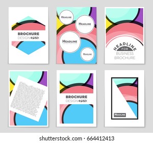 Abstract vector layout background set. For art template design, list, front page, mockup brochure theme style, banner, idea, cover, booklet, print, flyer, book, blank, card, ad, sign, sheet,, a4.