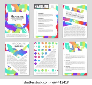 Abstract vector layout background set. For art template design, list, front page, mockup brochure theme style, banner, idea, cover, booklet, print, flyer, book, blank, card, ad, sign, sheet,, a4.