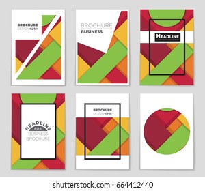 Abstract vector layout background set. For art template design, list, front page, mockup brochure theme style, banner, idea, cover, booklet, print, flyer, book, blank, card, ad, sign, sheet,, a4.