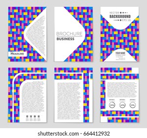 Abstract vector layout background set. For art template design, list, front page, mockup brochure theme style, banner, idea, cover, booklet, print, flyer, book, blank, card, ad, sign, sheet,, a4