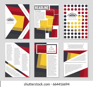 Abstract vector layout background set. For art template design, list, front page, mockup brochure theme style, banner, idea, cover, booklet, print, flyer, book, blank, card, ad, sign, sheet,, a4.